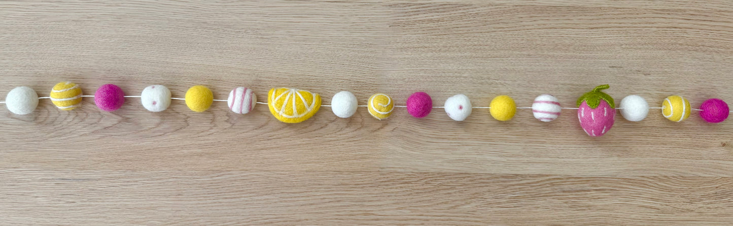 Pretty in Pink Lemonade Garland