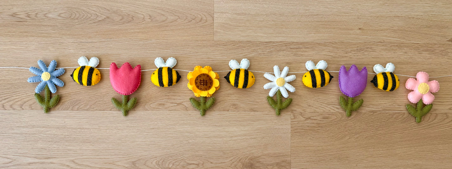 Bee-utiful Blooms Garland